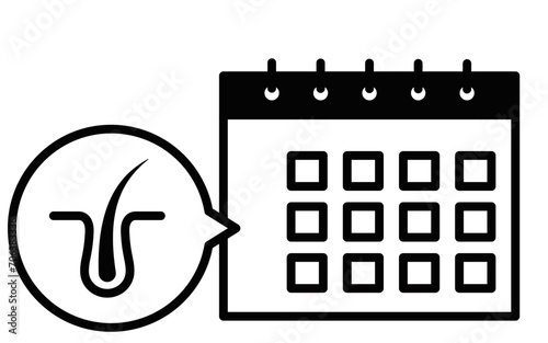 AGA (thinning hair treatment) appointment icon, image of AGA