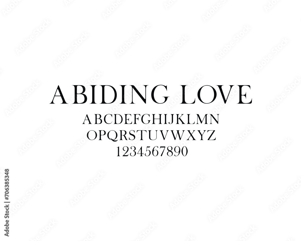 Abiding Love Font, font, letters, font design