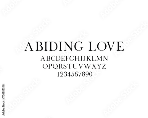 Abiding Love Font, font, letters, font design