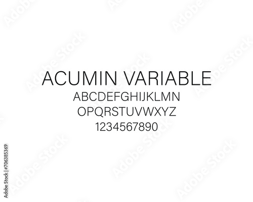 Acumine Variable Font, font, letter, numbers, design photo