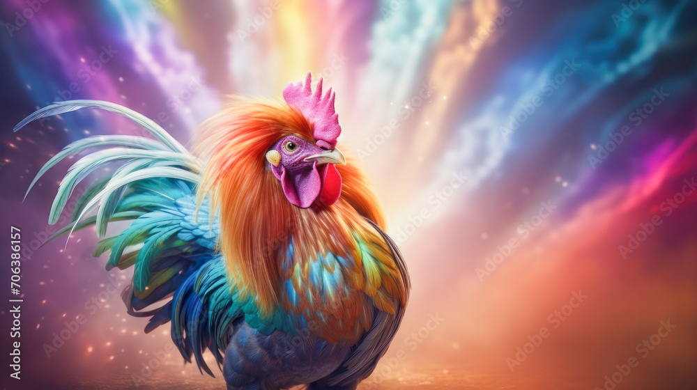 
bright, proud, beautiful, colorful cock
