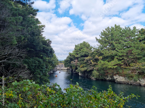 This is the scenery of Soesokkak, Jeju Island.