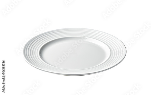 Elevating Dining Experiences with Artful Dinner Plates on White or PNG Transparent Background