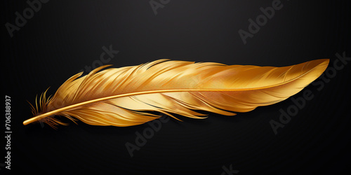 feather on black background Images Gold Feather Logo  Black backdrop  a canvas for elegance with a golden feather AI Generated Flat lay bird feathers rose gold sequins and rhinestones black wood text 