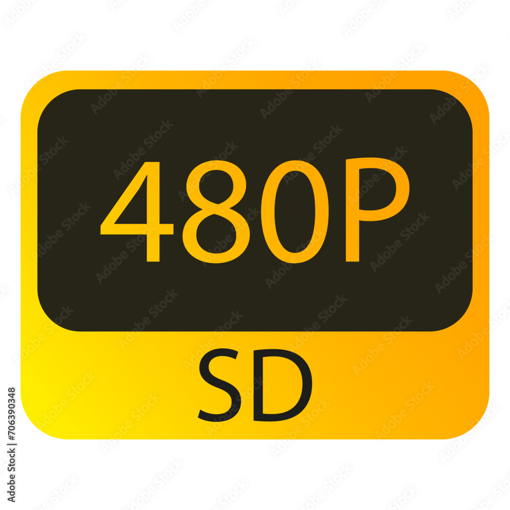 Quality 480P SD line icon. Resolution, image, camera, display, photo, matrix. Vector icon for business and advertising Quality 480P SD line icon. Resolution, image, camera, display, photo, matrix. Vector icon for business and advertising