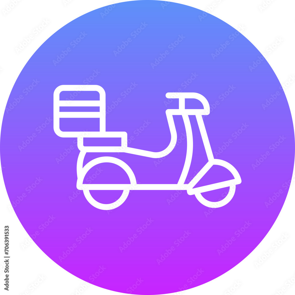 Delivery Scooter Icon Delivery Scooter Icon