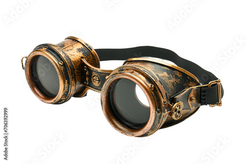 Steampunk Goggles isolated on transparent background