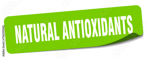 natural antioxidants sticker. natural antioxidants label