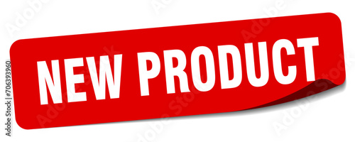new product sticker. new product label
