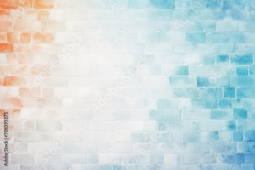 Brick white grainy background  abstract blurred color gradient noise texture