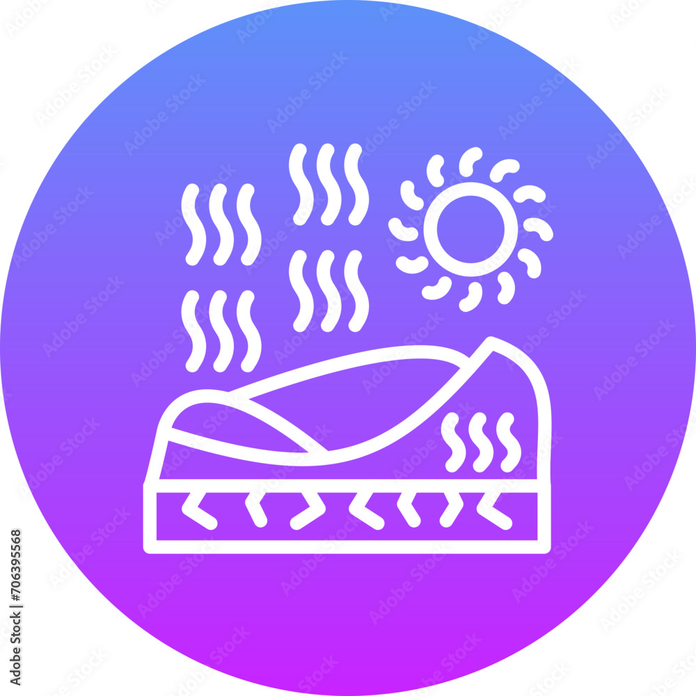 Fototapeta premium Desert Heat Icon
