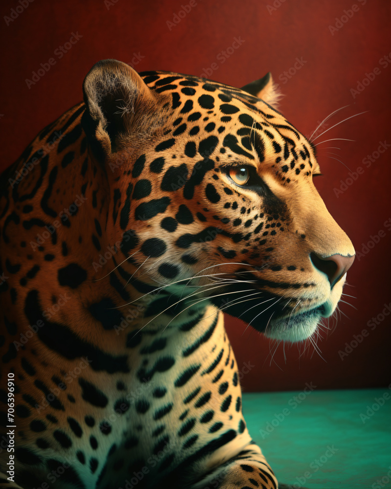 Fototapeta premium Mysterious Jaguar Stare