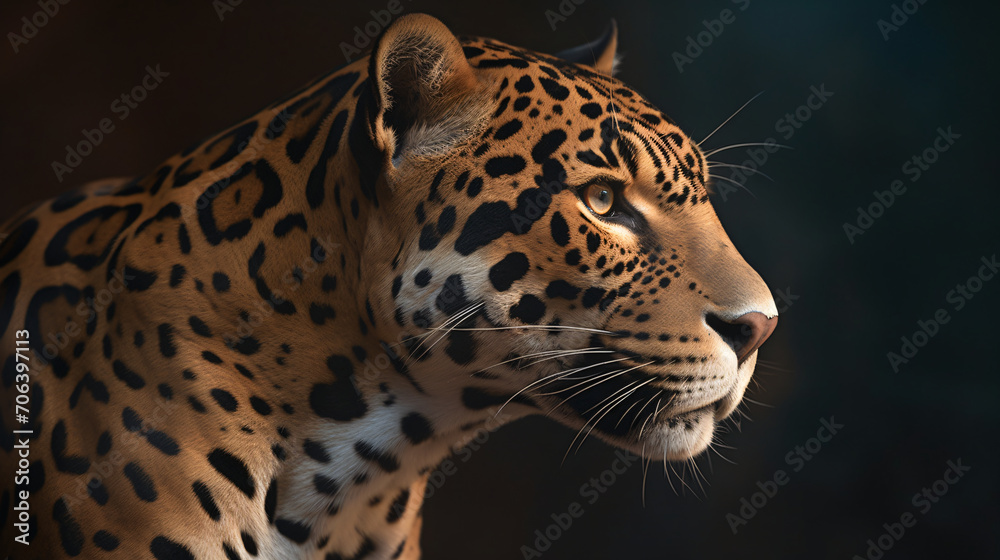 Fototapeta premium Mysterious Jaguar Stare