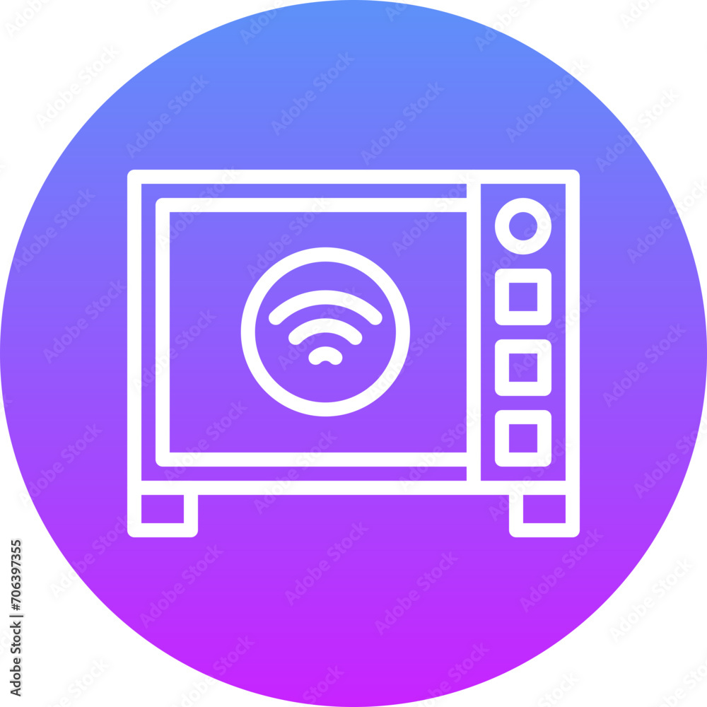 Smart Microwave Icon