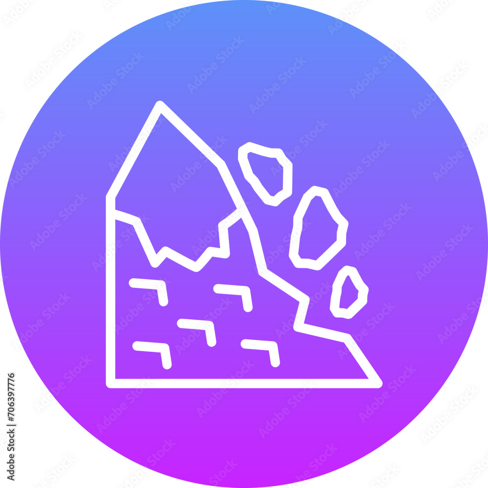 Snow Avalanche Icon Snow Avalanche Icon
