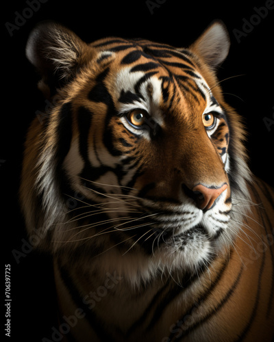 Ferocious Tiger Studio Portrait