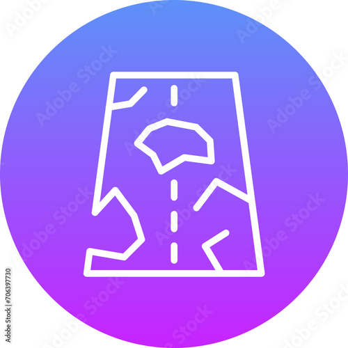 Road Crack Icon