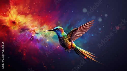 colorful bird in flight © Ghulam Nabi