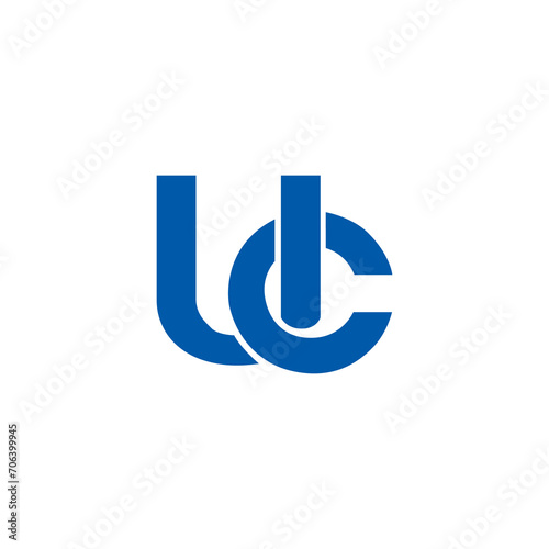 3d colorful business UC letter logo design