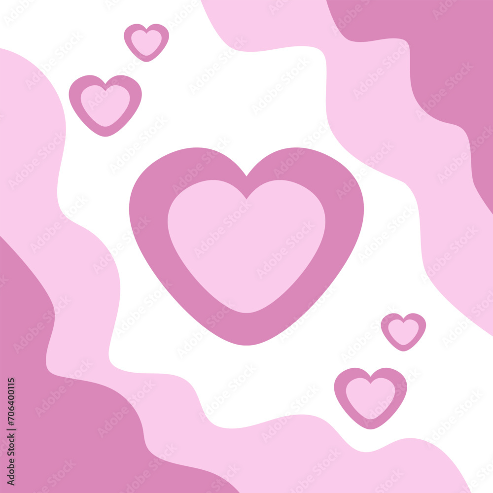 pink, love, vector, card, background, romance, design, valentine,