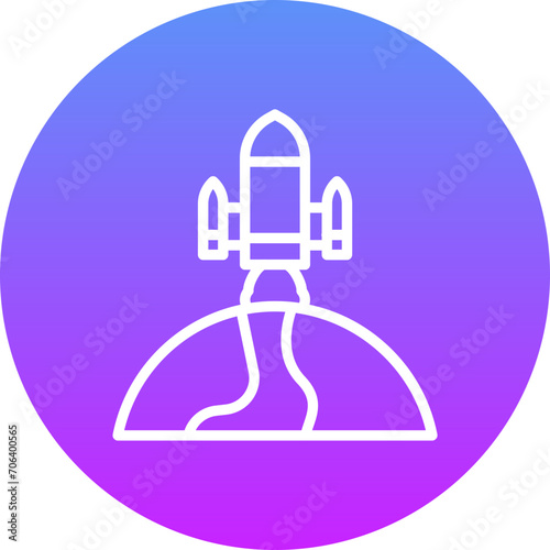 Rocket Earth Icon