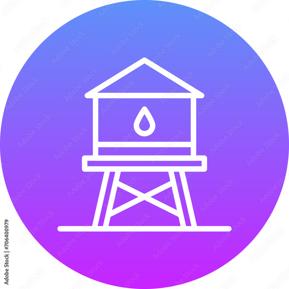 Water Tower Icon Water Tower Icon