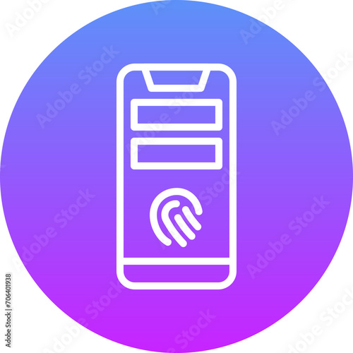 Mobile Fingerprint Icon