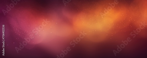 Burgundy orange violet glow blurred abstract gradient on dark grainy background