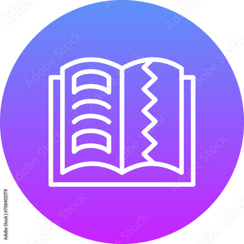Teared Book Icon