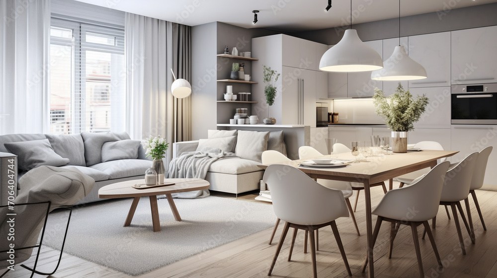 Efficient Elegance: Interior Design in a Scandinavian Studio