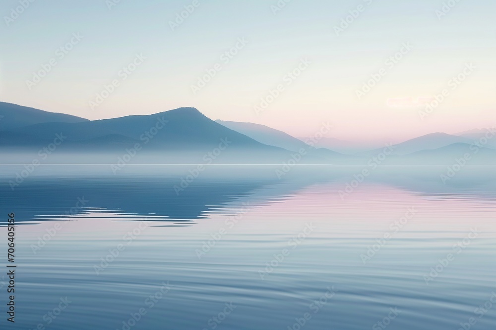 an ethereal gradient blending sky blue into a soft lavender, creating a dreamlike and serene atmosphere, perfect for calming and meditative spaces. Generative AI