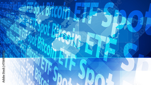 Exchange traded fund spot bitcoin etf offers world map for crypto investors to buy sell, and pay for services with digital money, unlocking financial opportunities in growing crypto currency market