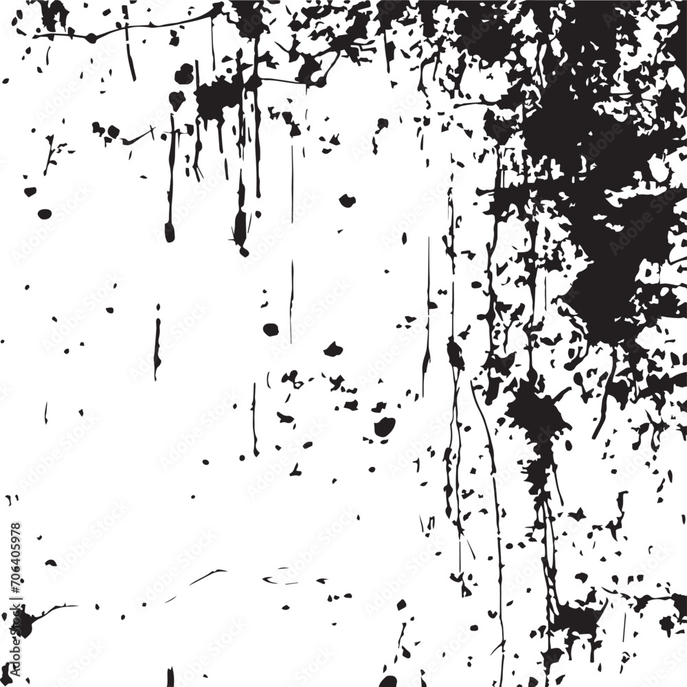 Obraz premium Grunge texture, splatter texture, black and white grunge background Vector Illustration