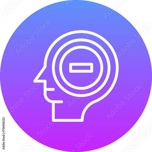 Negative Thinking Icon