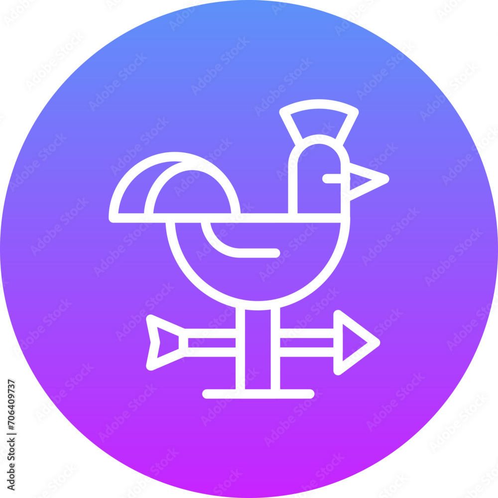 Fototapeta premium Weather Vane Icon