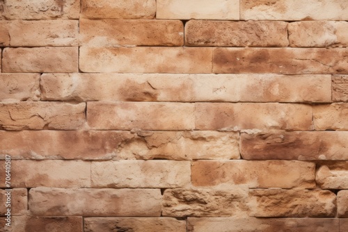 Cream and cinnamon brick wall concrete or stone texture