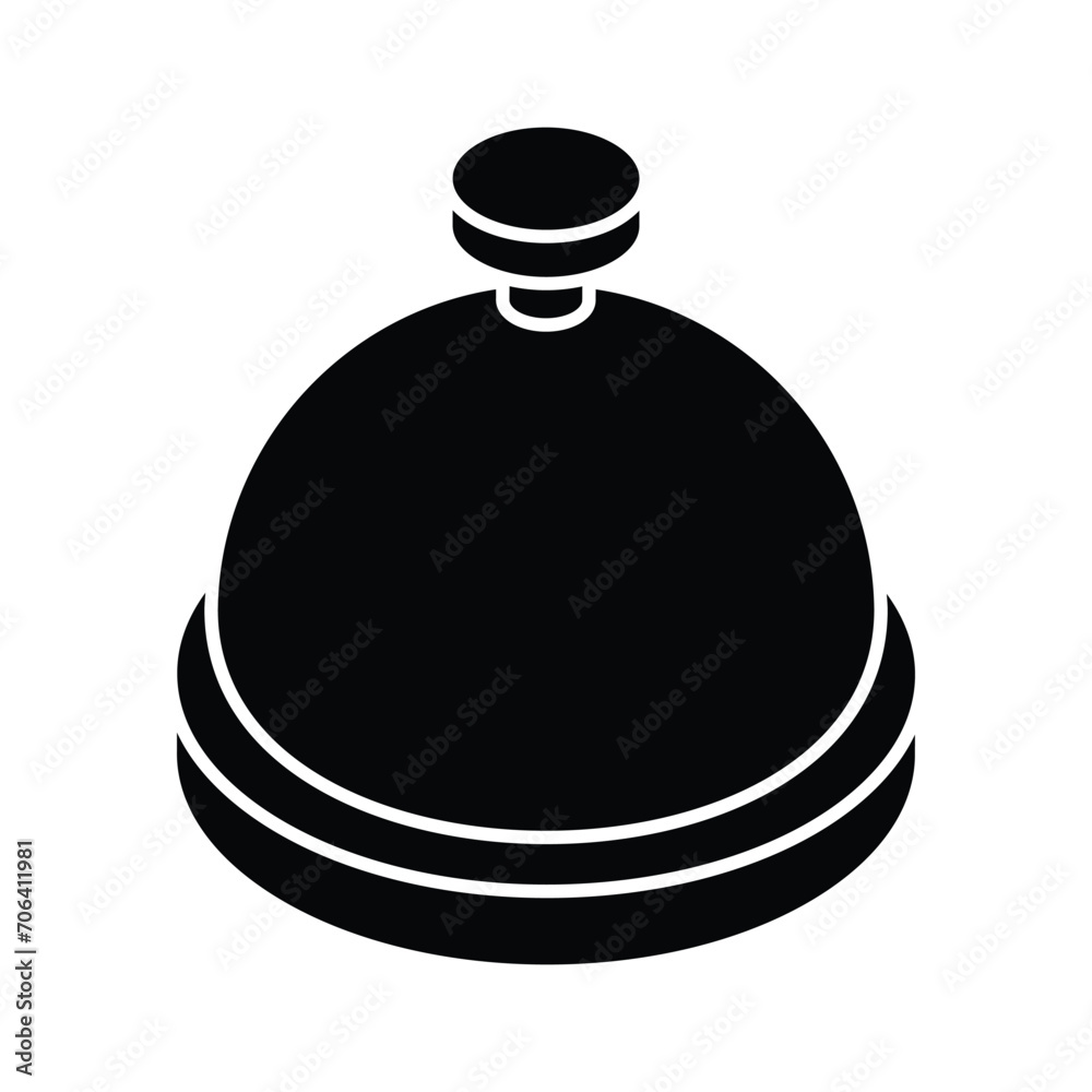 An isometric icon of food cloche in modern style, easy to use and download An isometric icon of food cloche in modern style, easy to use and download