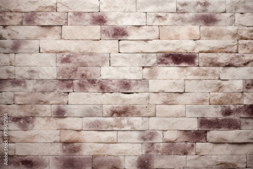 Cream and lavender blush brick wall concrete or stone texture