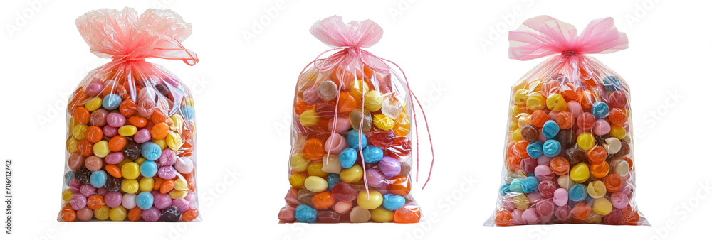 bag of comfits in white background