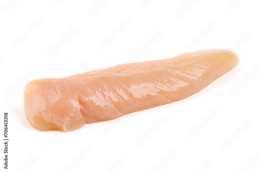 Chicken Fillets, isolated on white background. High resolution image.