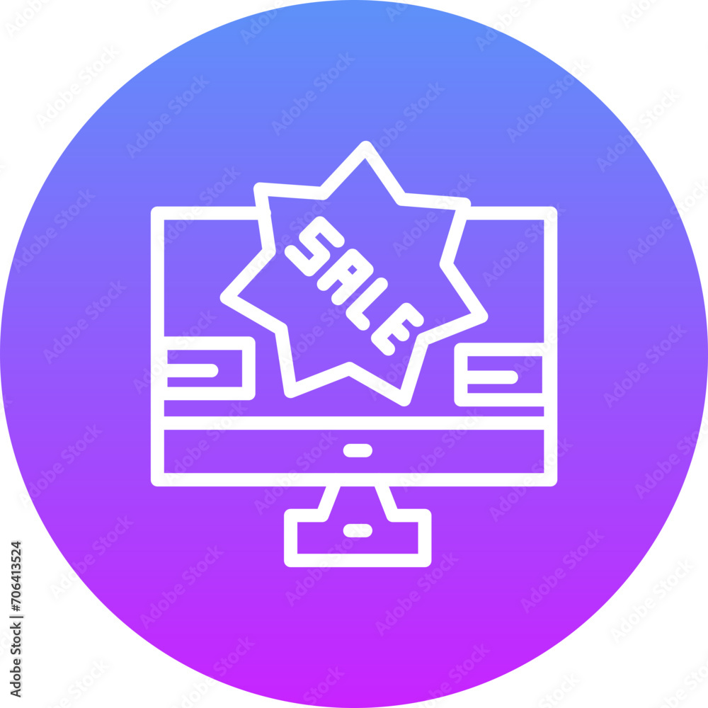 Online Discount Icon Online Discount Icon