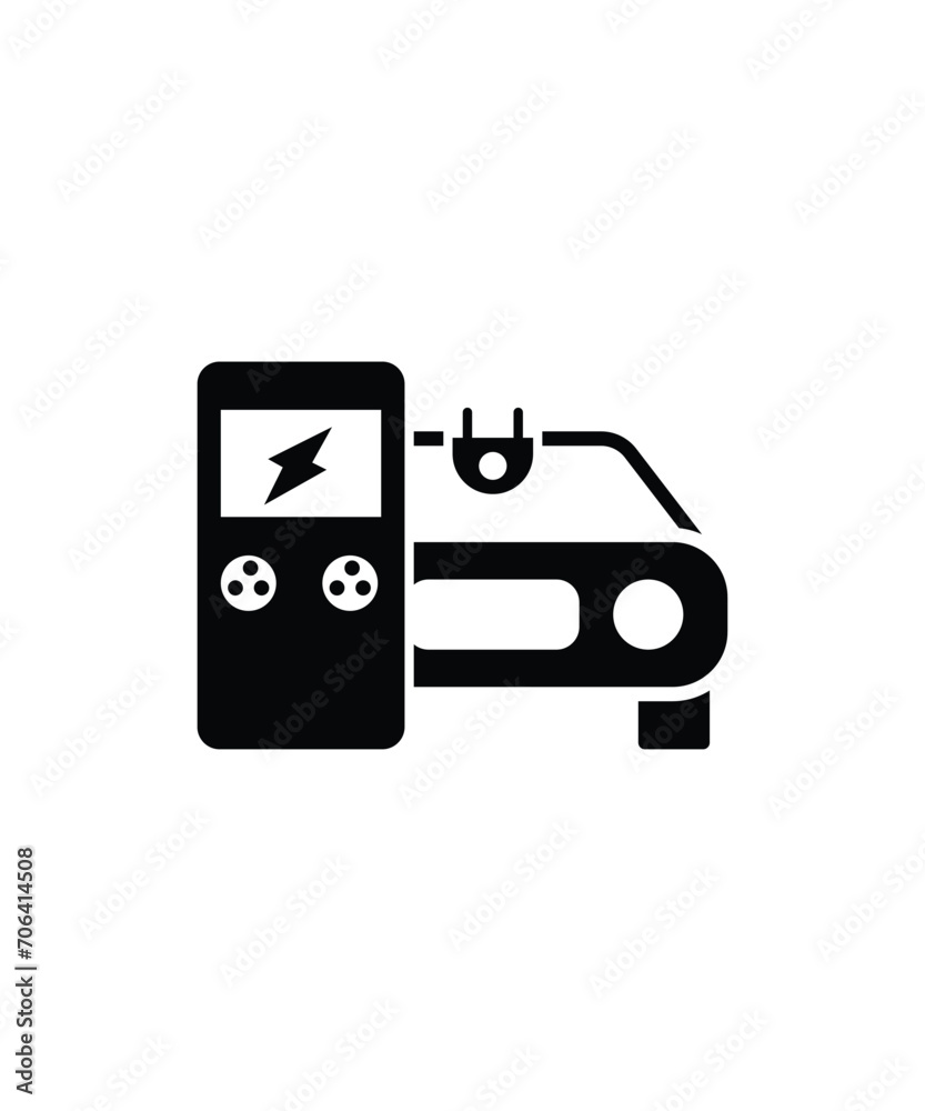 electric car icon, vector best flat icon. electric car icon, vector best flat icon.
