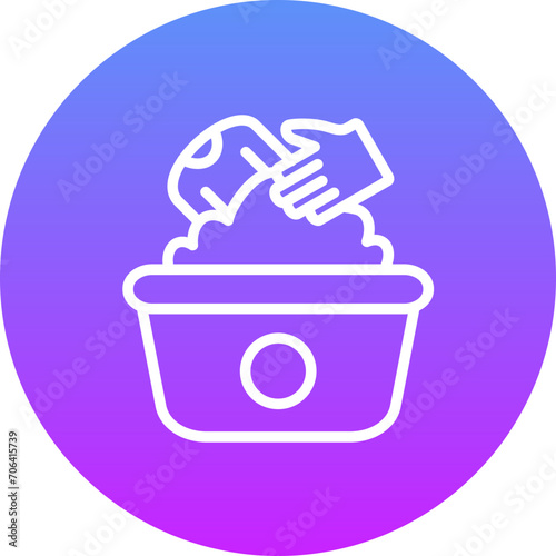 Hand Washing Clothes Icon