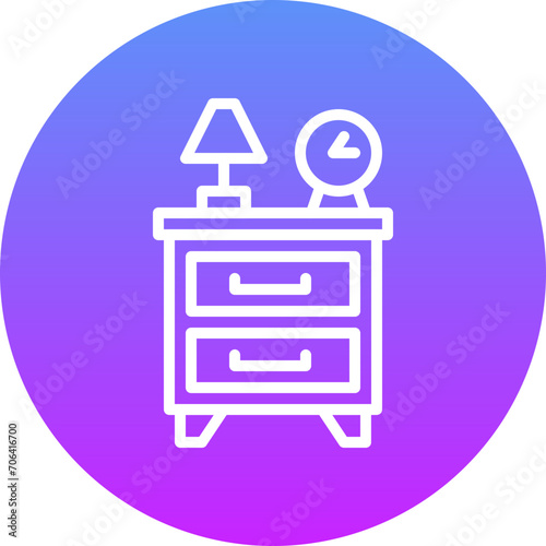Bedside Table Icon