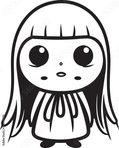 hand drawn cute kawai illustration generative ai