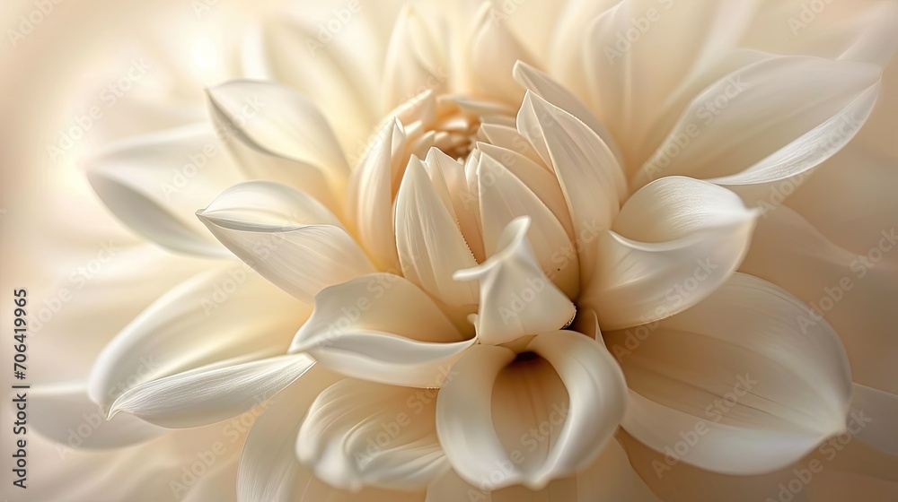 Closeup, beautiful white dahlia. Closeup, beautiful white dahlia.