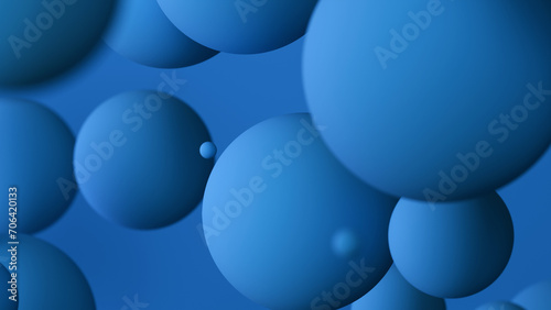 抽象的な3Dの青の球の背景。