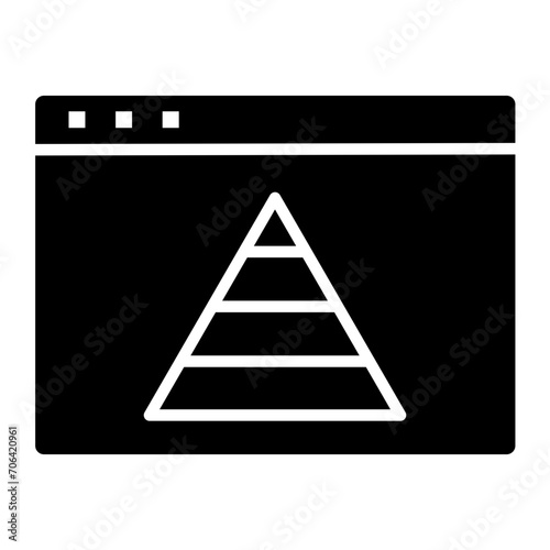 Website Pyramid Icon of SEO and SEM iconset.