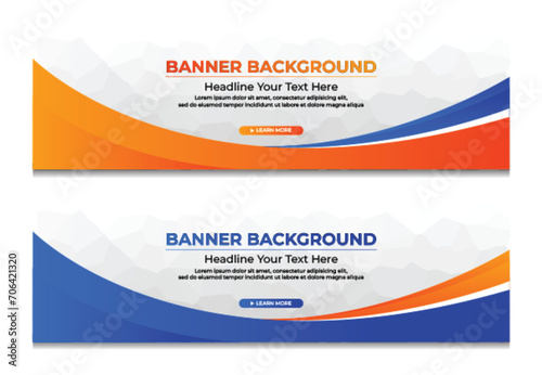 Gradient Banner Template Design Collection