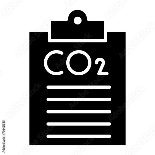 Carbon dioxide Report Icon of Renewable Energy iconset.